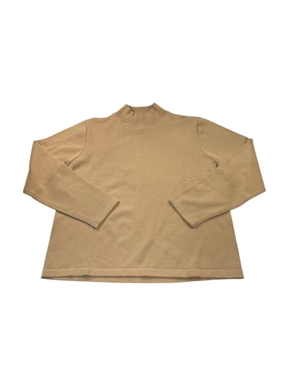Appleseeds Mock Neck Sweater PL Brown Preppy Neutral Old Money Minimalist Layer